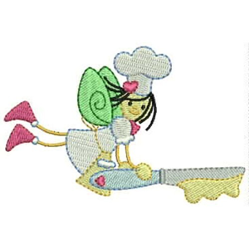 Juego de diseño de bordado - ayudante de cocina (1) - 10 diseños - 9 formatos - memoria USB - Imagen 5 de 12