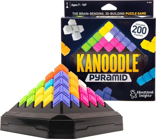 Educational Insights Kanoodle Pyramid, Brain Teaser Puzzle Game, Featuring 200