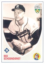 2002 Topps Super Teams #32 Red Schoendienst Milwaukee Braves HOF