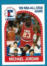 1989 MICHAEL JORDAN NBA HOOPS ALL STAR BASKETBALL CARD CHICAGO BULLS