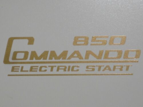NORTON sidecover decal 850 Commando electric start gold MK3 06-6388 06-5097 - Foto 2 di 2