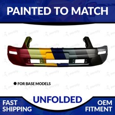 NEW Painted Unfolded Front Bumper For 2005-2009 Ford Mustang Base Non-