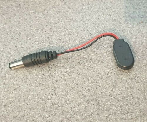 *STOCK UK* jack da PP3 a DC 9V clip batteria a scatto a 2,1 mm x 5,5 mm spina barile ABS - Foto 3 di 3