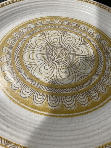 franciscan hacienda gold earthenware set of 4 dinner plates - Picture 3 of 7