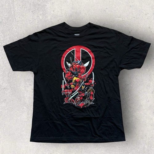 Marvel Deadpool Corps Graphic T Shirt XL Black Lady Deadpool Kid Dog Head Zombie