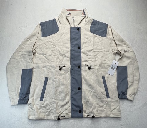 Spiritual Gangster Women's Slub Terry Sofi Jacket Size XS/S Button & Zip New