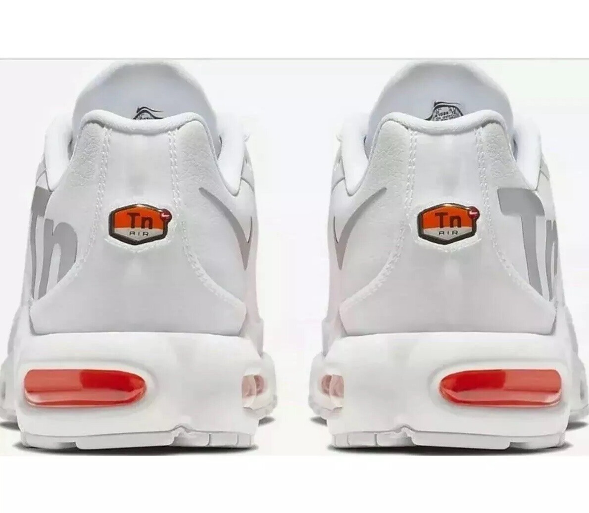 Nike Nike Nike Air Max Plus TN SE Big Logo AQ1088-100 White Silver orange Mens SIZE 11US ec90cc Nike Nike Nike Air Max Plus TN SE Big Logo AQ1088-100 White Silver orange Mens SIZE 11US ec90cc