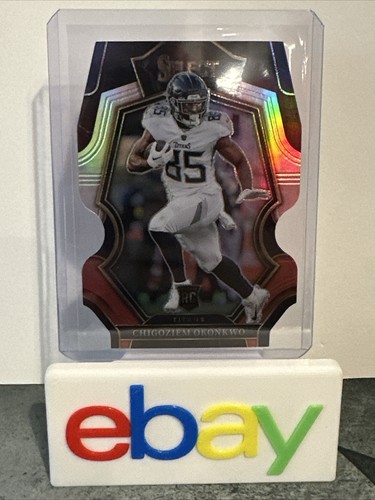 Select Football Chigoziem Okonkwo #197 2022 troquelado radiocontrol negro y rojo Prizm Premier - Imagen 5 de 5