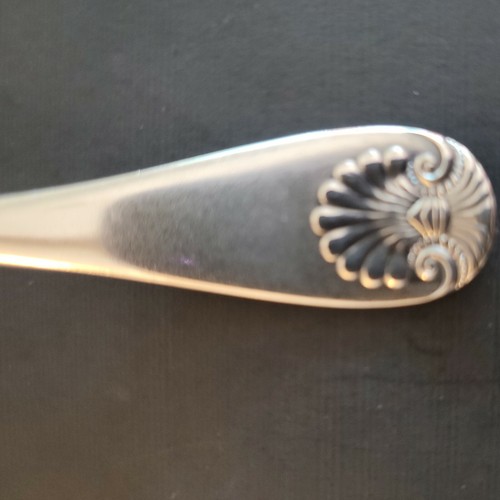 Towle Engraved 1889  Fiddle Shell Sugar Spoon & Butter Spreader Silver Brite  - Picture 10 of 11