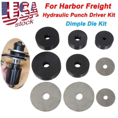 USA SHEET METAL DIMPLE DIE SET FOR HARBOR FREIGHT HYDRAULIC PUNCH DRIVER KIT - Bild 1 von 12