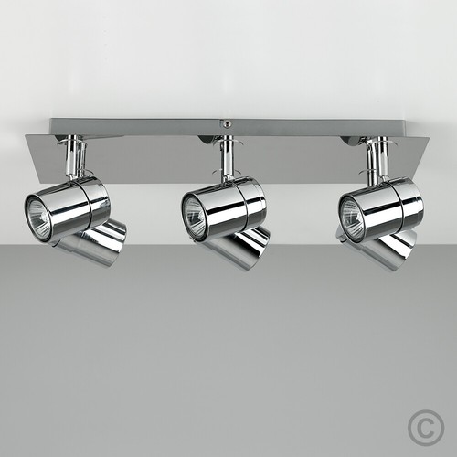 Adjustable 6 Way Ceiling Spotlight Kitchen Lounge Spot Light Lamp LED GU10 Bulbs - Picture 18 of 20