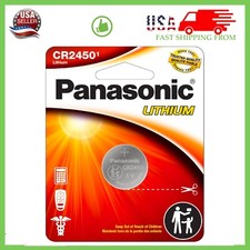 1 x Fresh New Panasonic CR2450 CR 2450 3v LITHIUM Coin Cell Battery Exp. 2030