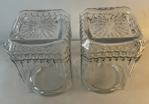 Set of 2 Vintage KOEZE Apothecary Canister Clear Glass Jars with Lids 9”T - Picture 7 of 8