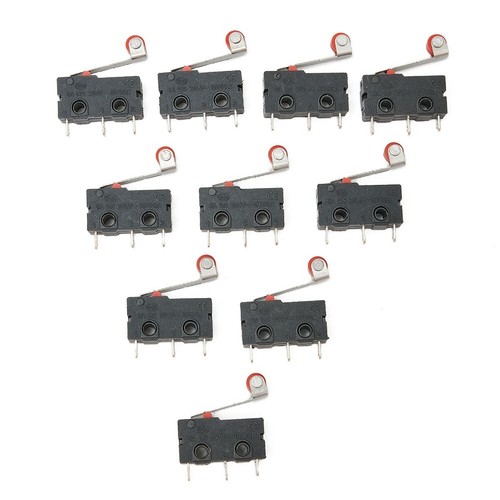 10 STK Mikrotaster Taster Rollenhebel Microschalter Mikroschalter Microswitch - Bild 4 von 24