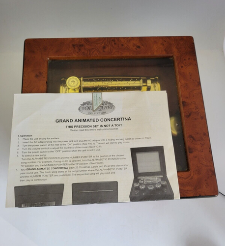 Mr. Christmas Animated Concertina Music Box, plays 50 songs TESTED - Picture 5 of 9