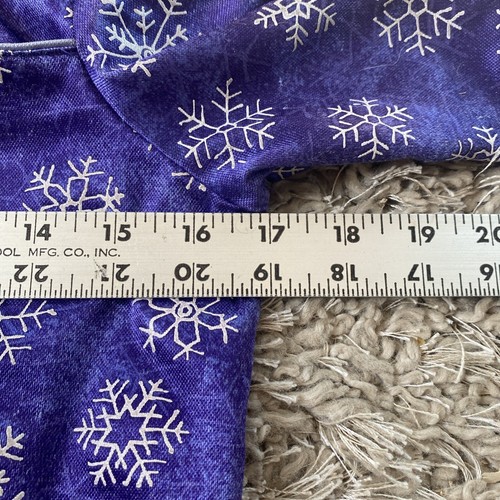 American Girl Pajamas Purple Satin w Glitter Snowflakes Girl's Jammies Sz S - Picture 10 of 15