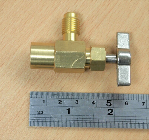 Self-Sealing R134a A/C Can Tap Tapper Adapter Dispensing Valve - Picture 4 of 4