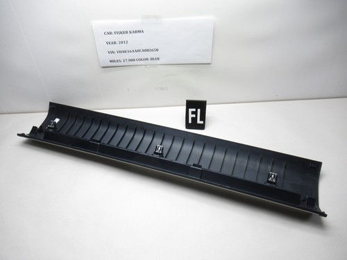 11-12 Fisker Karma Front Left Door ScuffSill Panel Cover Trim C131144800100 OEM - Picture 4 of 7