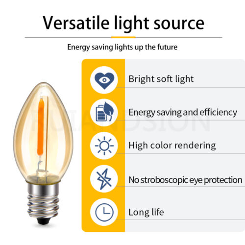 4/10 Pack E12 E14 LED Candle Light Bulbs Vintage Chandelier Candelabra Bulb 220V - Picture 2 of 8