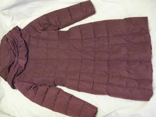 Cole Haan Down & Feather Fill Coat Sz S 'Merlot' Burgundy NWT Perfect - Picture 9 of 12