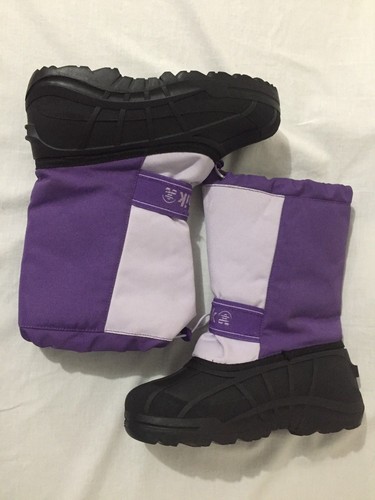 KAMIK 'Kaboom 2' Winter Snow Boots Felt Liners Purple & Lavender Girl's Size 6 - Picture 8 of 12