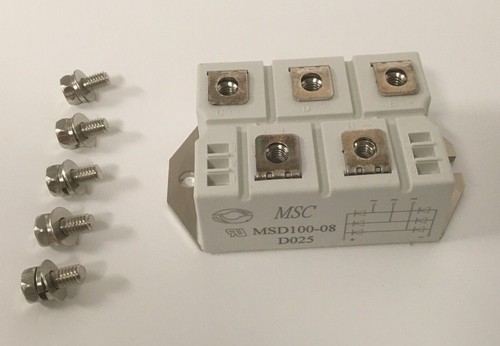 Microsemi MSD100-08 3-Phase Rectifier Module *Comes with 5 Screws* - Picture 3 of 6