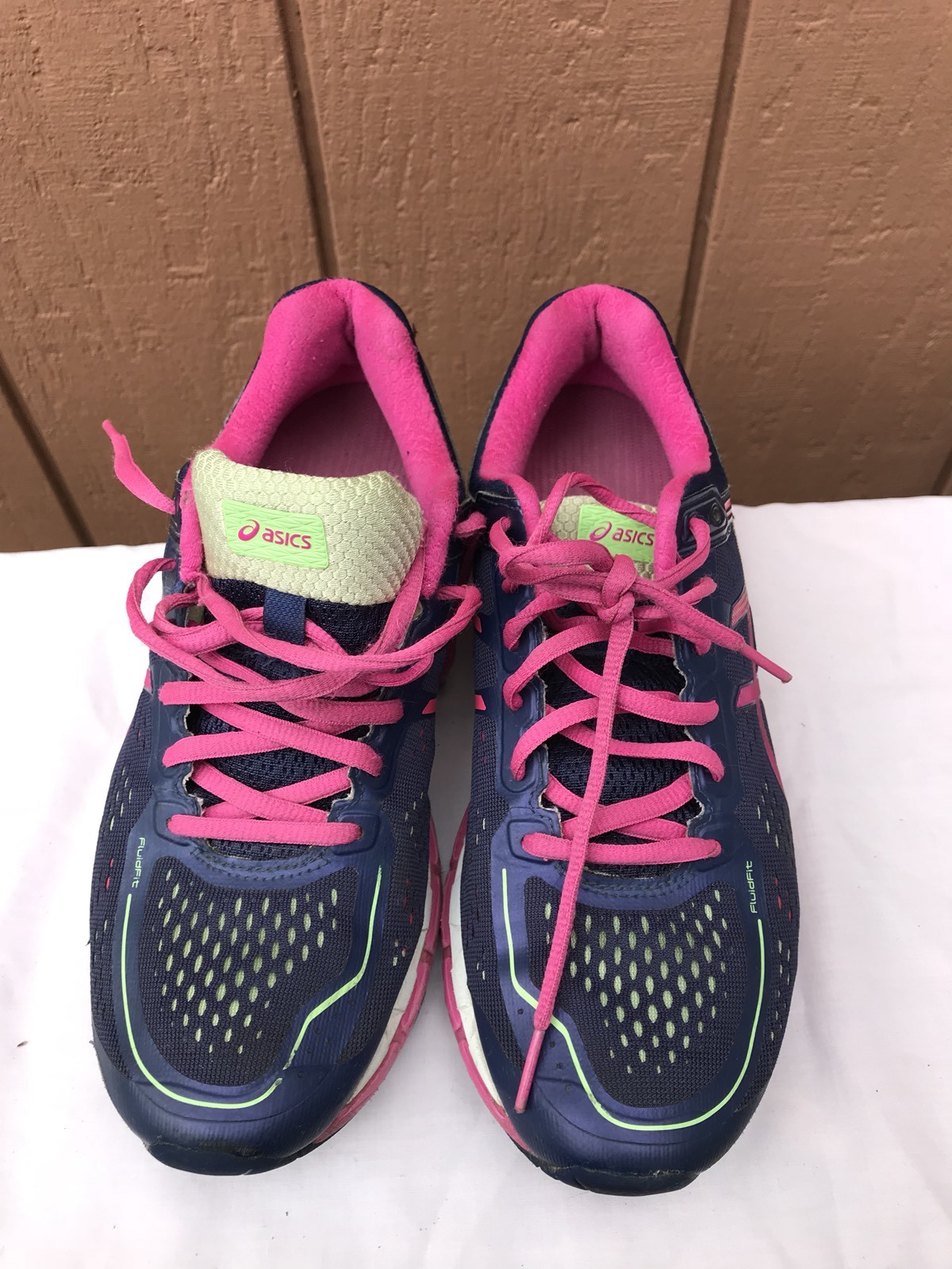 EUC ASICS GEL GEL GEL KAYANO 22 RUNNING zapatillas T597N NAVY rosado Talla US 9 EUR 40.5 55ed36 EUC ASICS GEL GEL GEL KAYANO 22 RUNNING zapatillas T597N NAVY rosado Talla US 9 EUR 40.5 55ed36