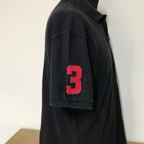 Ralph Lauren Polo Shirt XL Black Cotton Embroidered Challenge Cup #3 C5 - Picture 3 of 8