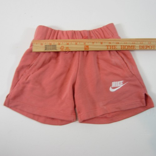 Nike French Terry Shorts Girl's Big Kids Sportswear Club Pink small - Picture 4 of 5
