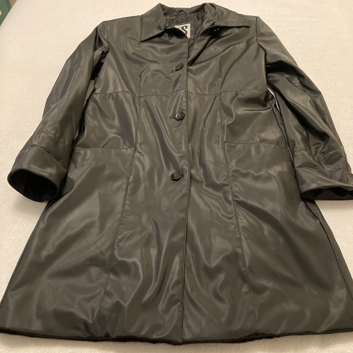 Shiny rain best sale coat