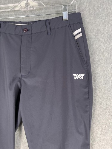 Parsons Xtreme Golf PXG Chino Pant Men's 34 Blue Performance Flat Front 32Wx28L - Afbeelding 3 van 12