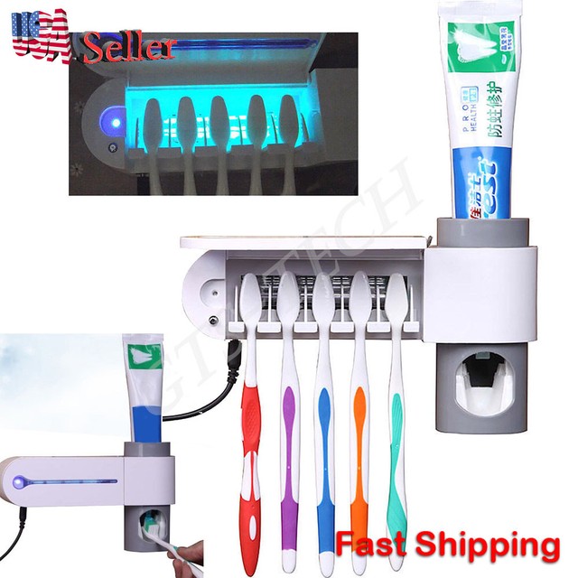 Toothbrush Automatic Toothpaste Dispenser Sterilizer Toothbrush Holder Cleaner