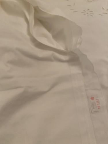 SHABBY CHIC COUTURE WHITE LINEN QUEEN VINTAGE DUVET COVER! - Picture 8 of 12