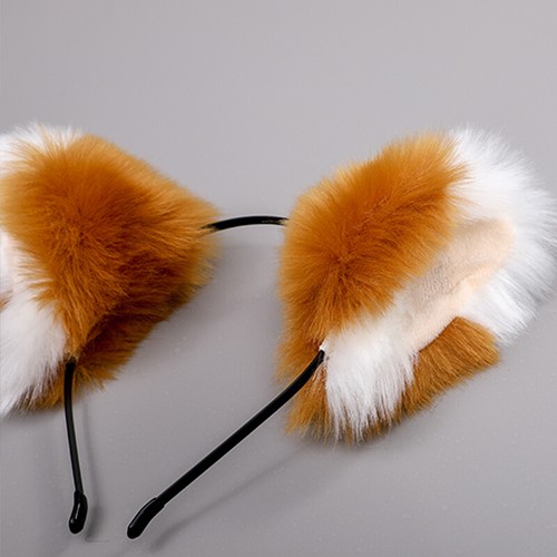 Cat Fox Fur Ears Lolita Headband Costume Anime Cosplay Hair Clip Party Hallowee∂ - Bild 8 von 32