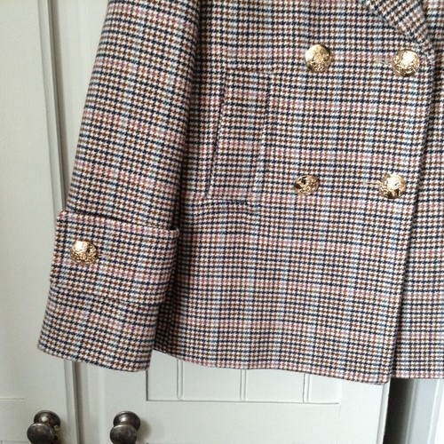 Lovely Ladies NWT Check Jacket From Marks & Spencer Size 10P - Picture 7 of 17