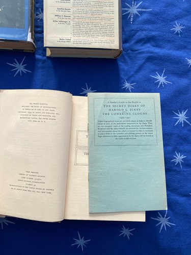Harold L Ickes THE SECRET DIARIES OF 3 volumes ALL 1st HC/DJ biographical notes - Picture 4 of 6