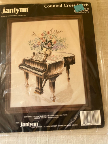 Janlynn Cross Stitch Kits, Grand Piano And Life Is A Song TWO NOS - Picture 3 of 4