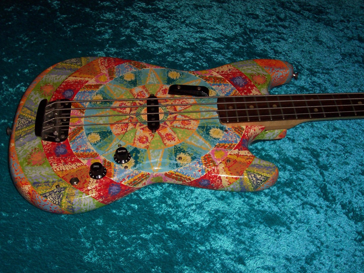 Super painted Precision Fender American standard bass USA