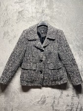 Rafaella Womens Size 8 Wool Blend Long Sleeve 3 Buttons Up Blazer Jacket