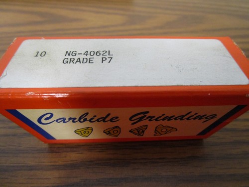 (8) Carbide Grinding Co. NG-4062L Grade P7 Inserts - Picture 2 of 2