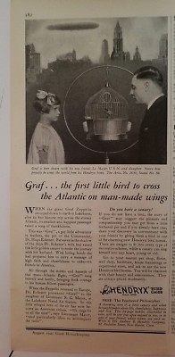 1929 Hendryx vintage bird cage Lieutenant Mayer USN and daughter ad