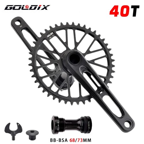 165/170/175mm Cranks Arms Gravel MTB Road Bike Crankset Double Chainring 50-34T - Picture 38 of 42