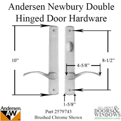 Andersen Newbury Door Handle Active Handle For Frenchwood