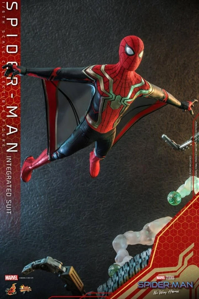 Hot Toys Marvel Spider-Man No Way Home Traje Integrado MMS623 1/6 Figura NUEVO Foto 2 de 4