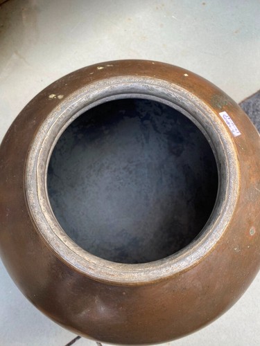 Antique Old Brass Hand Forged Beautiful Indian Traditional Water Pot Vessel Lid - Picture 9 of 14