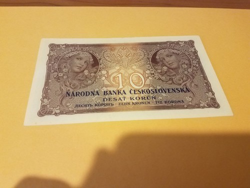 1927 Czechoslovakia 10 korun xf/au - Picture 2 of 2