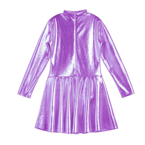 Mädchen Strass Eiskunstlauf Kleid Langarm Tanz Gymnastik Turnanzug - Bild 309 von 321