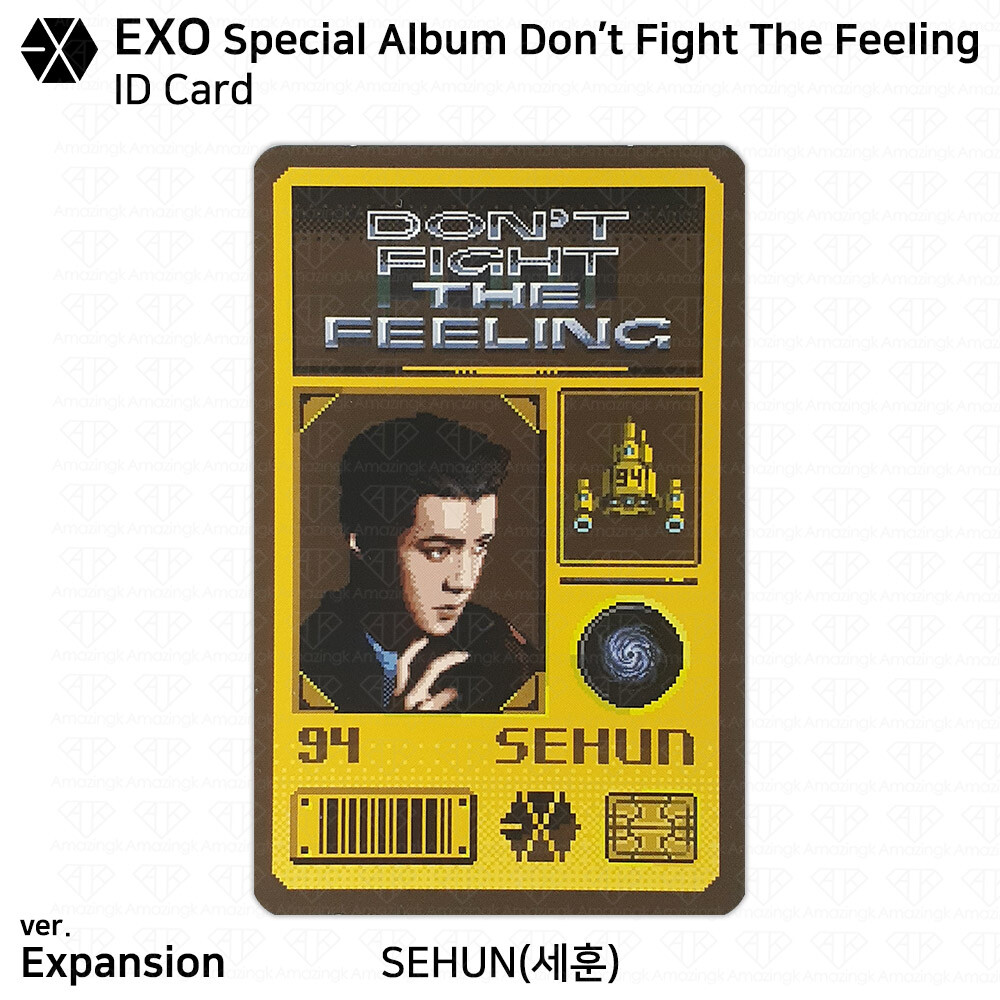 EXO - EXO Don't Fight The Feeling 特典トレカ EXO Special Album Don't Fight the Feeling Official Photocard