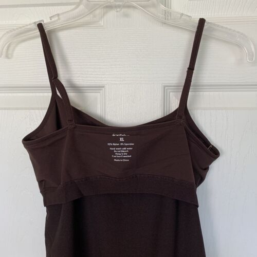 Belldini Top Donna XL Marrone Cioccolato Tank Cami Camicia Elasticizzata Comoda Nuova - Foto 5 di 5
