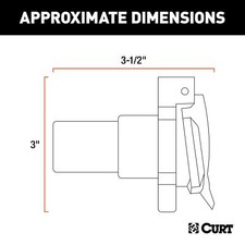 CURT 2003-2005 Ford E-150 Club Wagon OE 7-Way RV Blade Socket Replacement